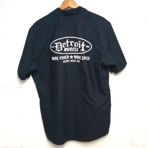 Detroit Muscle mens large black mechanics …